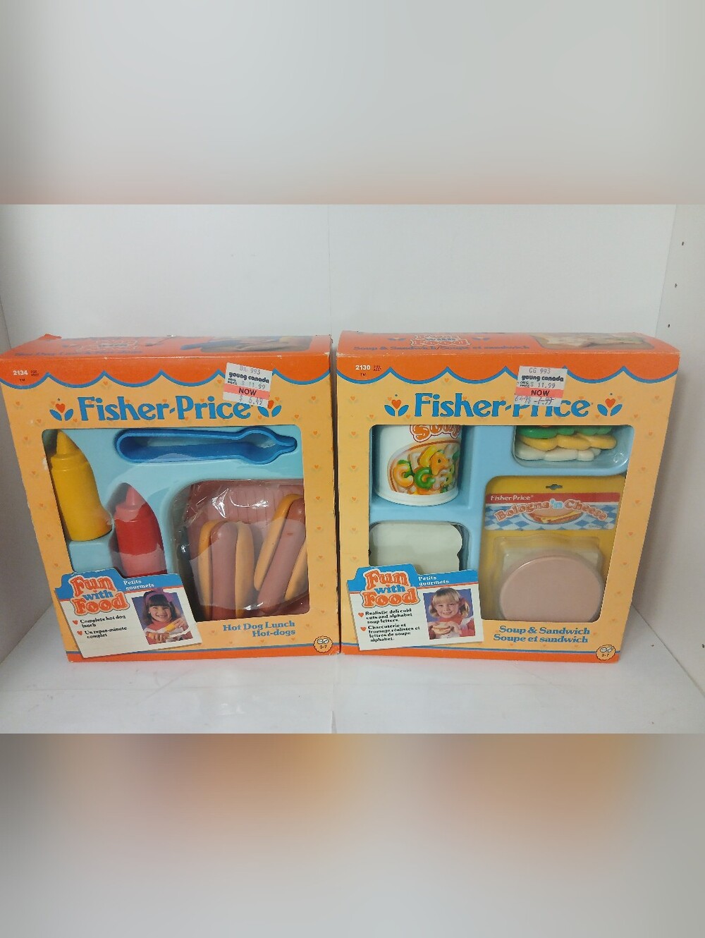 Fisher-Price Pretend Play Food Sets, Hot Dog Lunch And Soup & Sandwich